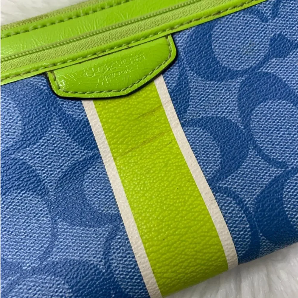 Coach blue green
